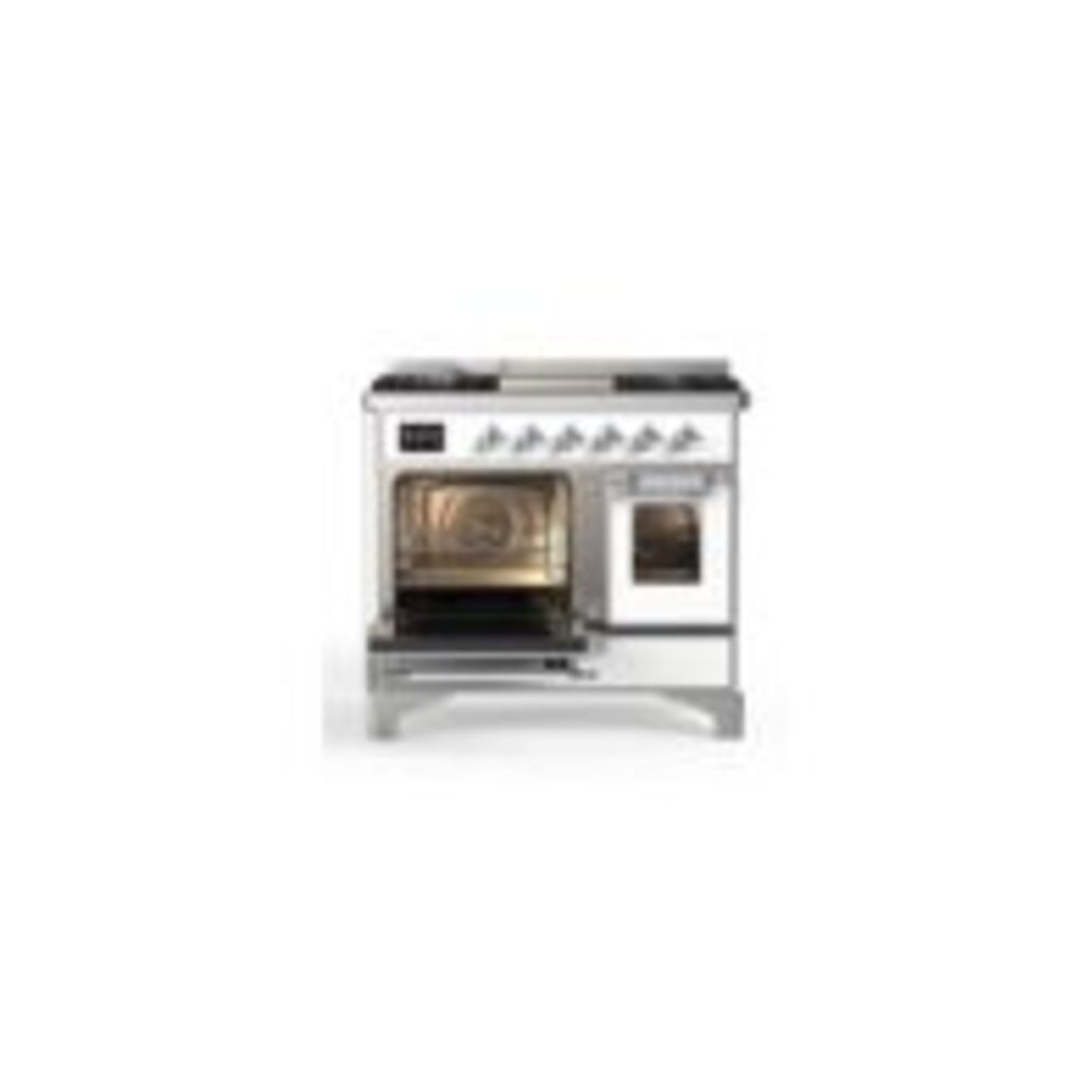 ILVE UMD10F Majestic II 40 inch Dual Fuel Range with 6 Burners, Griddle