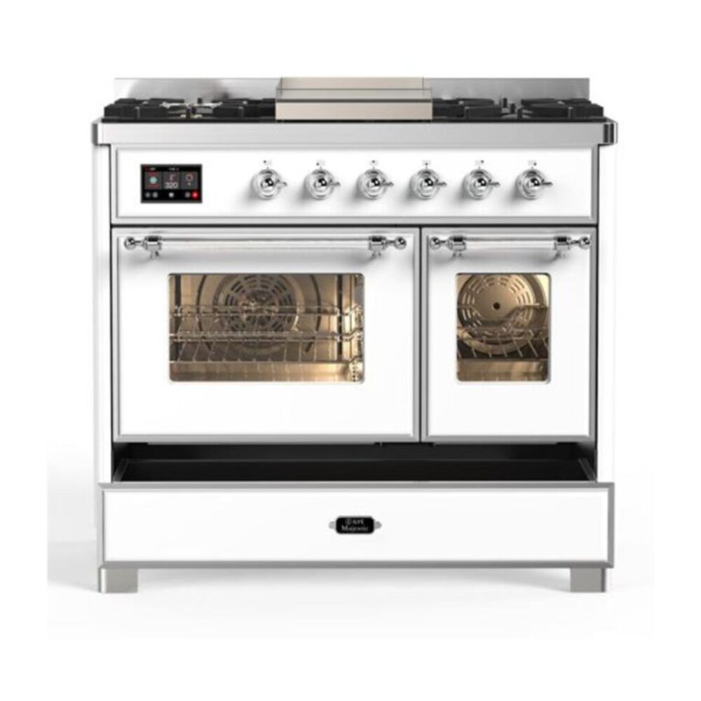 ILVE UMD10F Majestic II 40 inch Dual Fuel Range with 6 Burners, Griddle