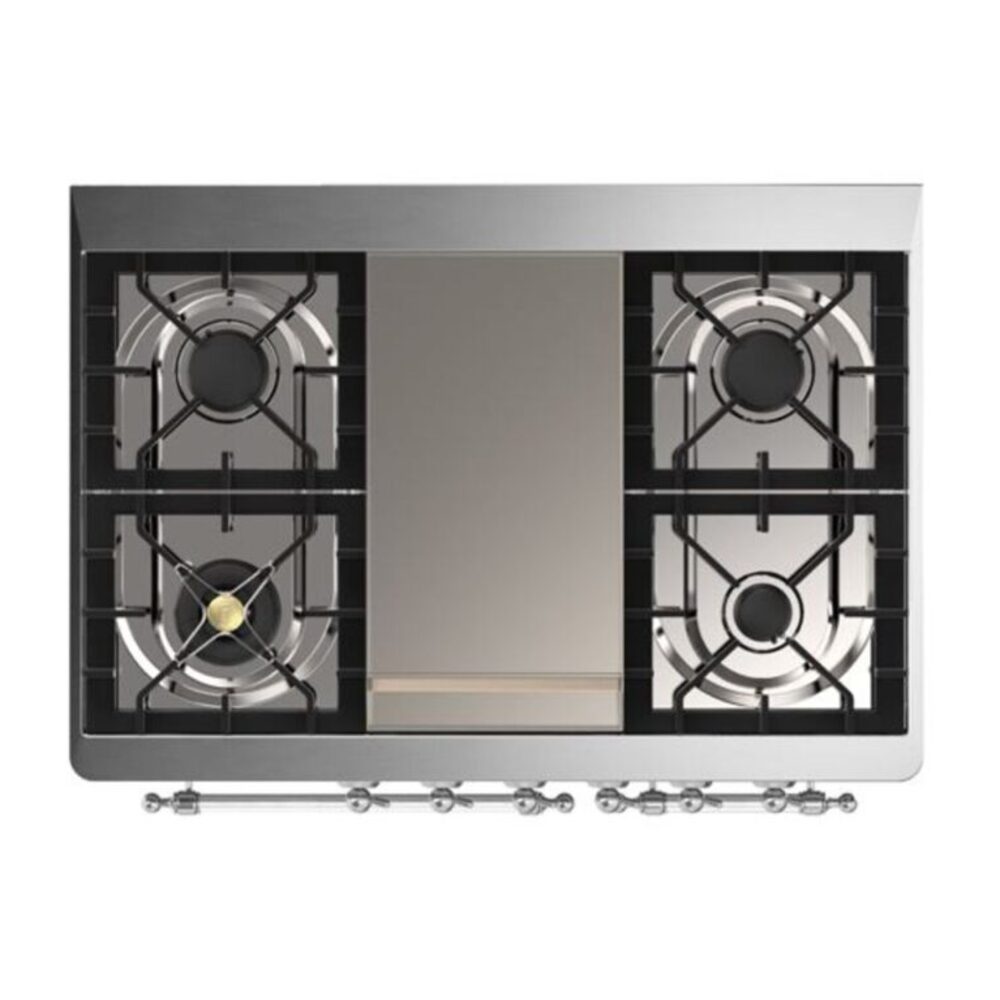 ILVE UMD10F Majestic II 40 inch Dual Fuel Range with 6 Burners, Griddle
