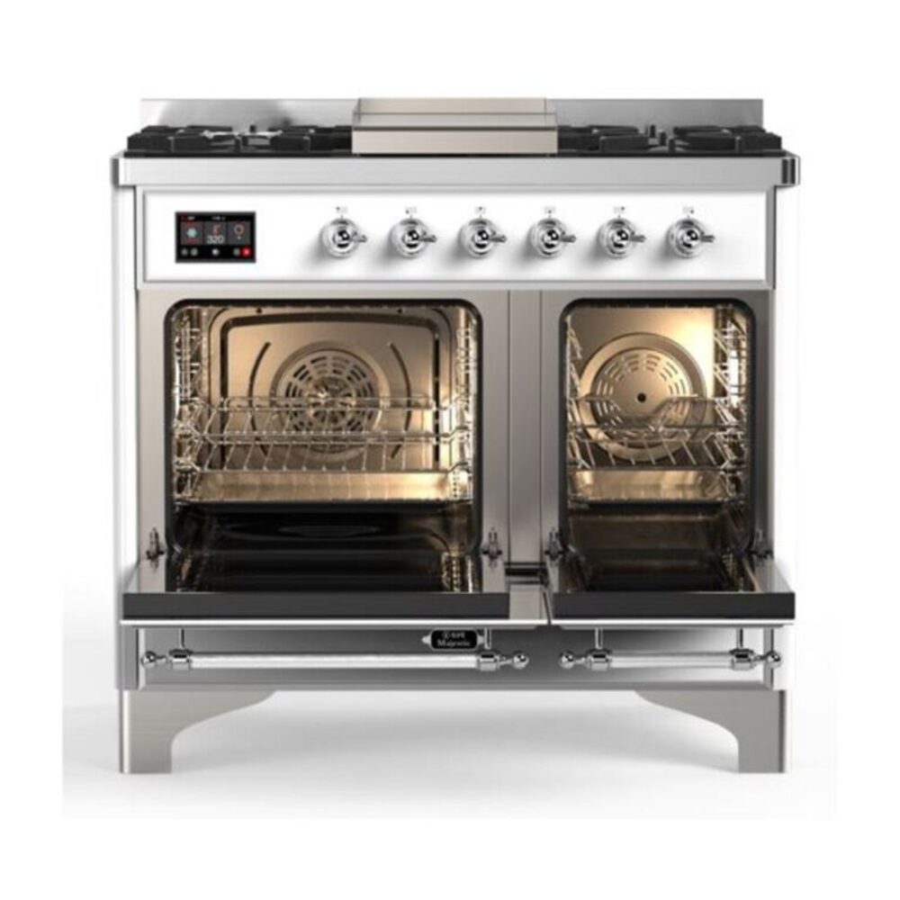ILVE UMD10F Majestic II 40 inch Dual Fuel Range with 6 Burners, Griddle