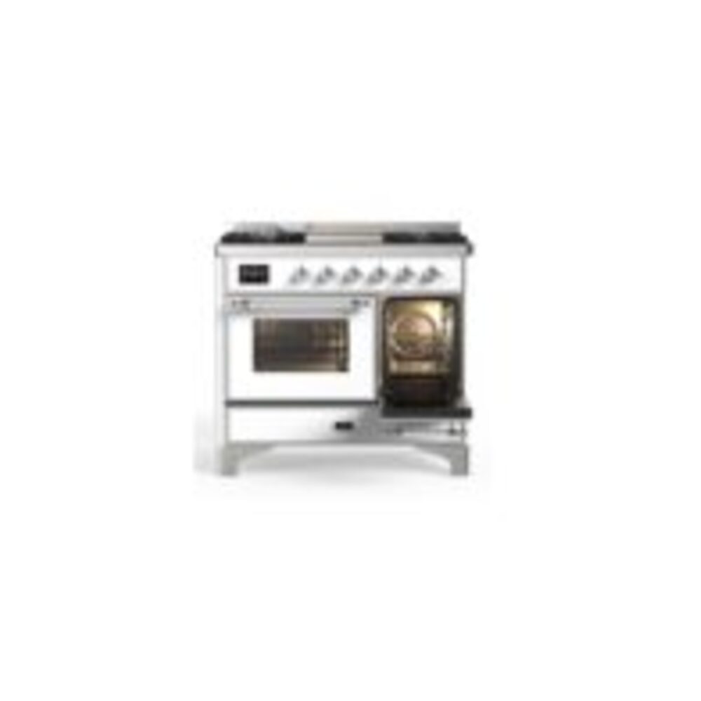 ILVE UMD10F Majestic II 40 inch Dual Fuel Range with 6 Burners, Griddle