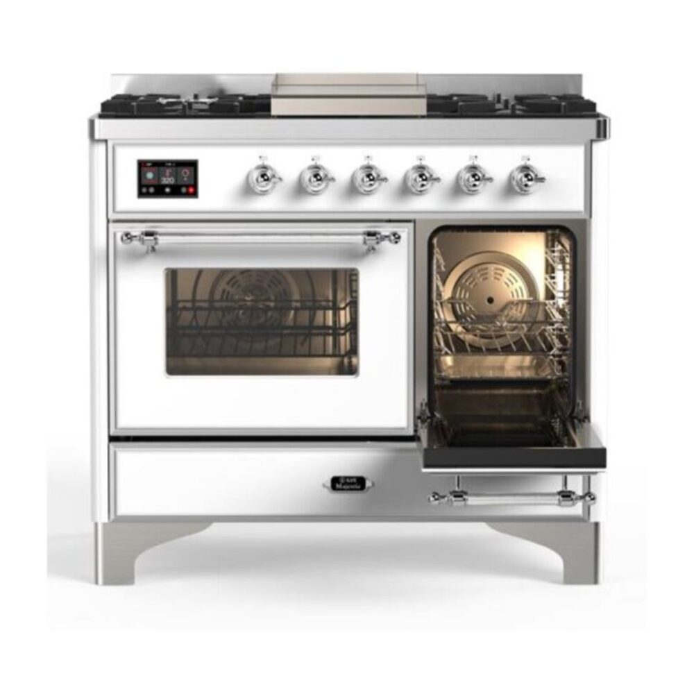 ILVE UMD10F Majestic II 40 inch Dual Fuel Range with 6 Burners, Griddle