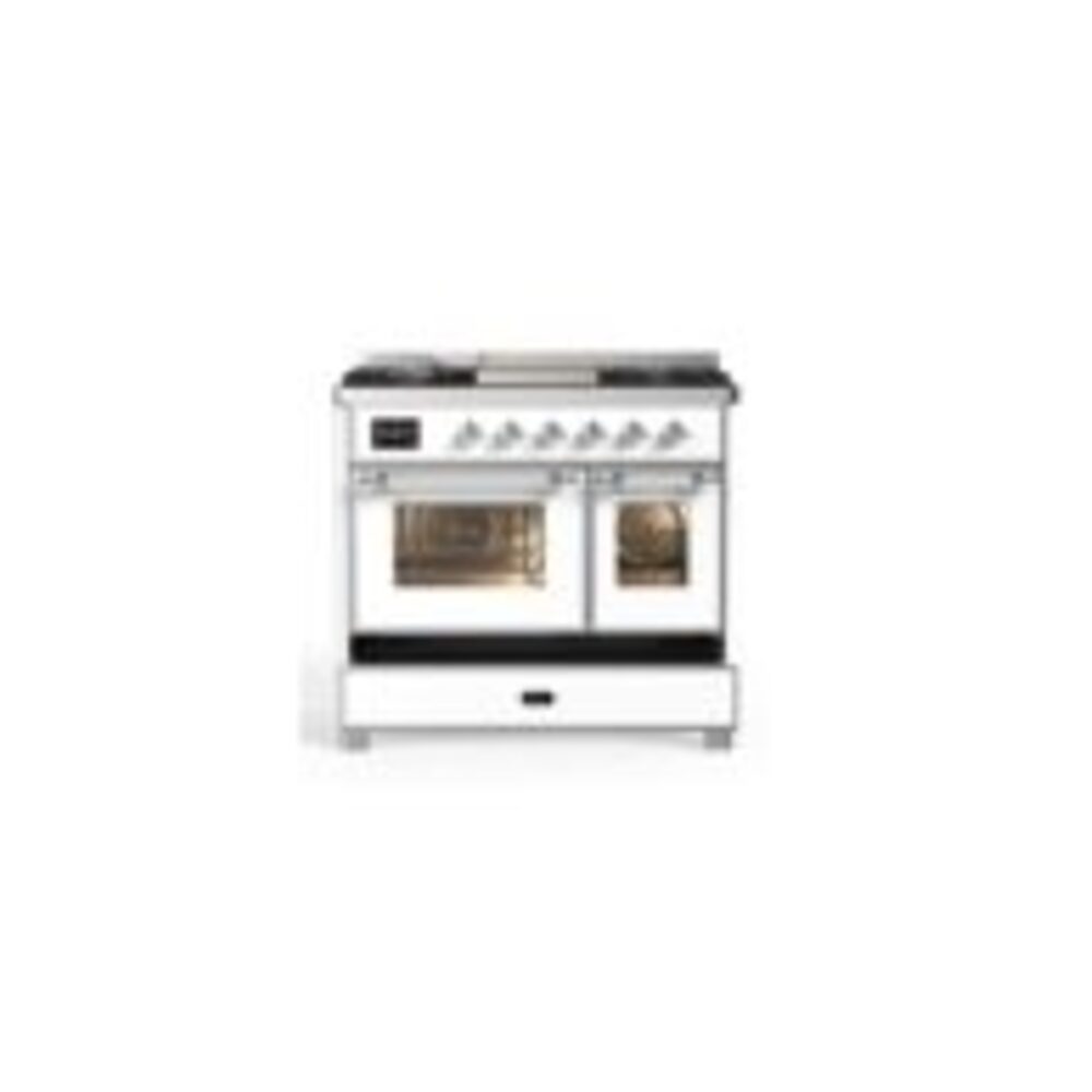 ILVE UMD10F Majestic II 40 inch Dual Fuel Range with 6 Burners, Griddle
