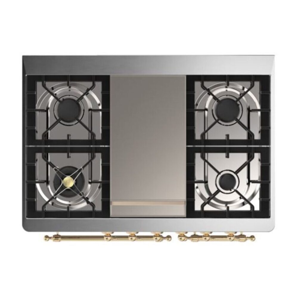 ILVE UMD10F Majestic II 40 inch Dual Fuel Range with 6 Burners, Griddle