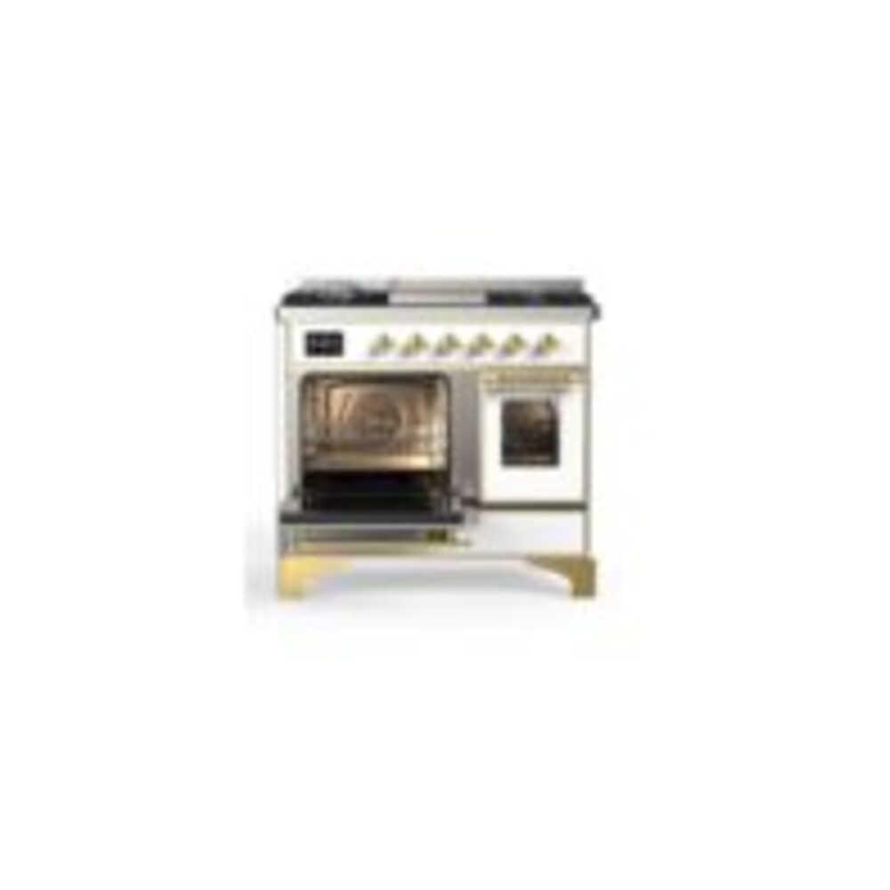 ILVE UMD10F Majestic II 40 inch Dual Fuel Range with 6 Burners, Griddle