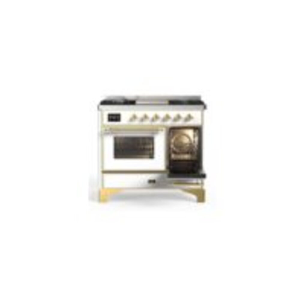 ILVE UMD10F Majestic II 40 inch Dual Fuel Range with 6 Burners, Griddle