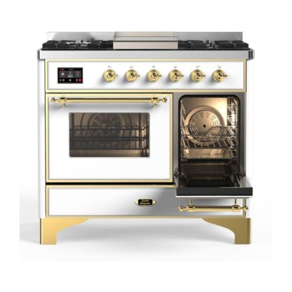 ILVE UMD10F Majestic II 40 inch Dual Fuel Range with 6 Burners, Griddle