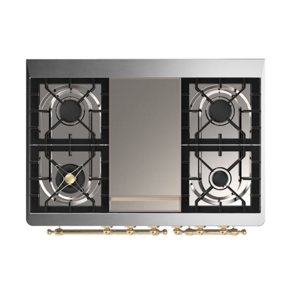 ILVE UMD10F Majestic II 40 inch Dual Fuel Range with 6 Burners, Griddle