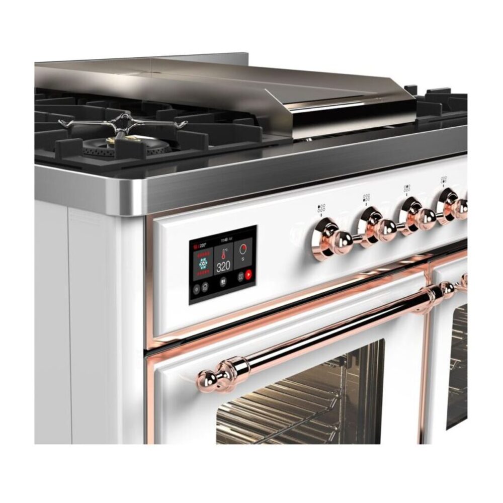 ILVE UMD10F Majestic II 40 inch Dual Fuel Range with 6 Burners, Griddle