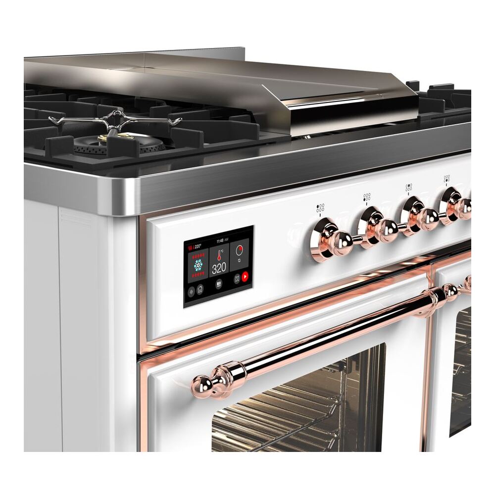 ILVE UMD10F Majestic II 40 inch Dual Fuel Range with 6 Burners, Griddle