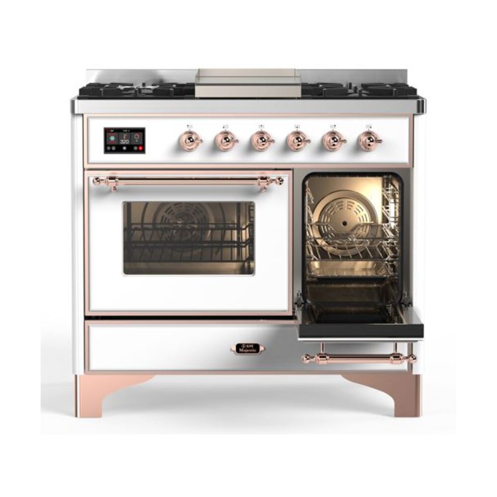 ILVE UMD10F Majestic II 40 inch Dual Fuel Range with 6 Burners, Griddle
