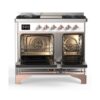 ILVE UMD10F Majestic II 40 inch Dual Fuel Range with 6 Burners, Griddle