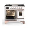 ILVE UMD10F Majestic II 40 inch Dual Fuel Range with 6 Burners, Griddle