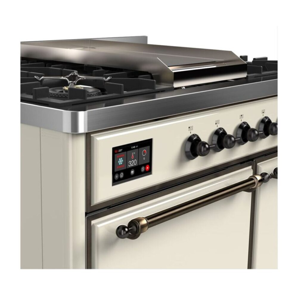 ILVE UMD10F Majestic II 40 inch Dual Fuel Range with 6 Burners, Griddle