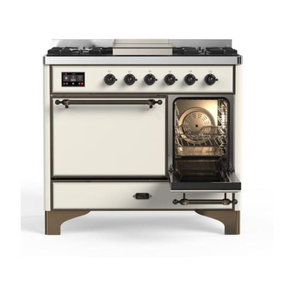ILVE UMD10F Majestic II 40 inch Dual Fuel Range with 6 Burners, Griddle