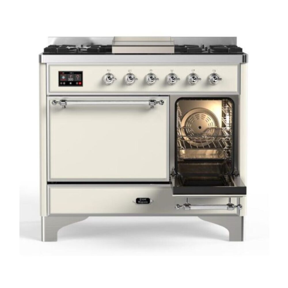 ILVE UMD10F Majestic II 40 inch Dual Fuel Range with 6 Burners, Griddle