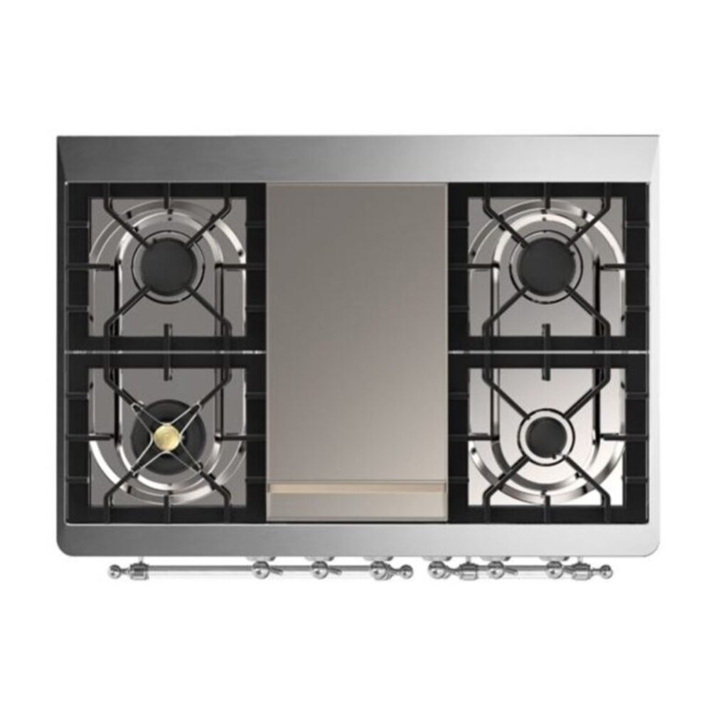 ILVE UMD10F Majestic II 40 inch Dual Fuel Range with 6 Burners, Griddle