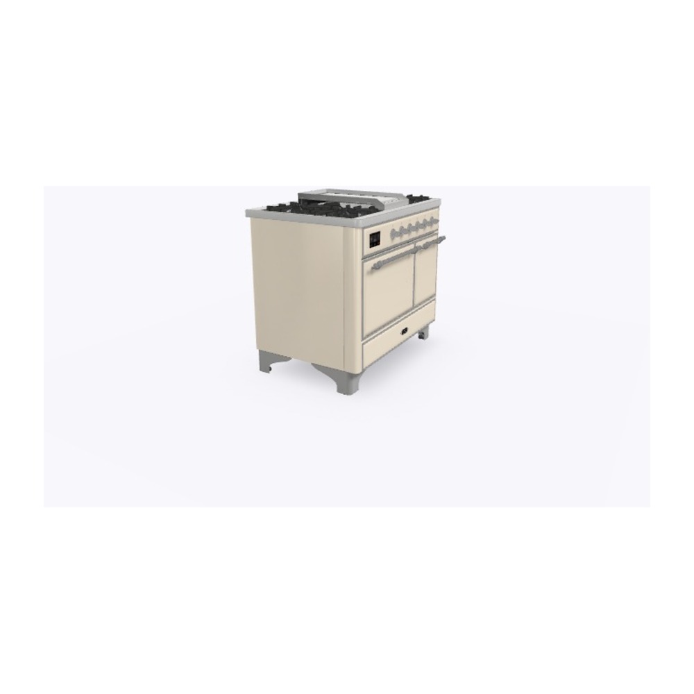 ILVE_UMD10FDQNS3AWC_Majestic_II_40"_Dual_Fuel_Range_Left_Angle