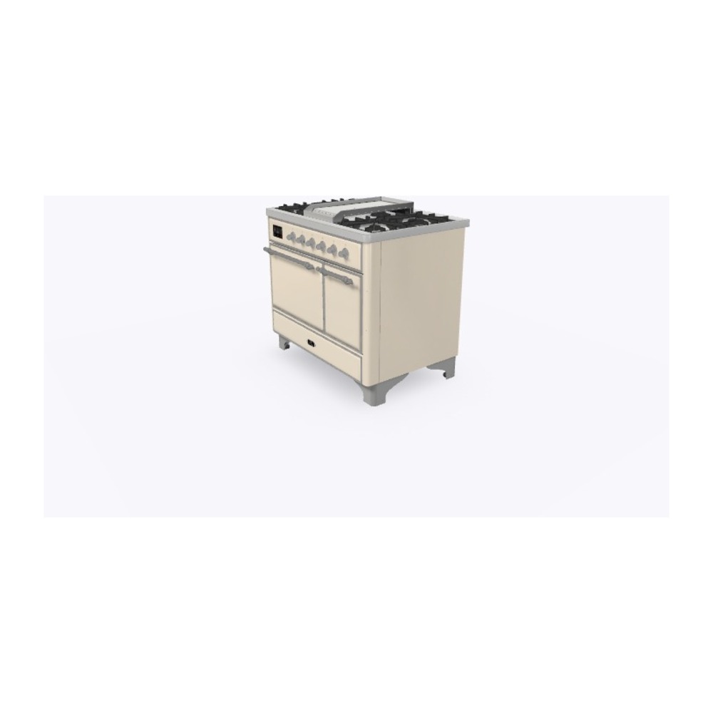 ILVE_UMD10FDQNS3AWC_Majestic_II_40"_Dual_Fuel_Range_Right_Angle