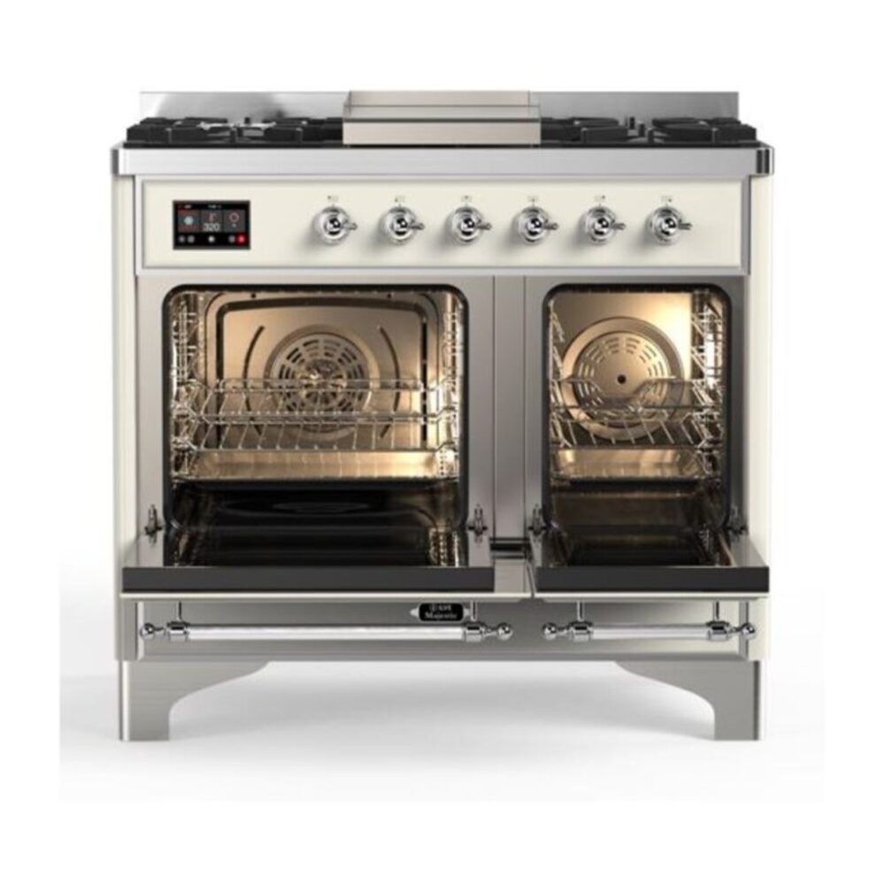 ILVE UMD10F Majestic II 40 inch Dual Fuel Range with 6 Burners, Griddle