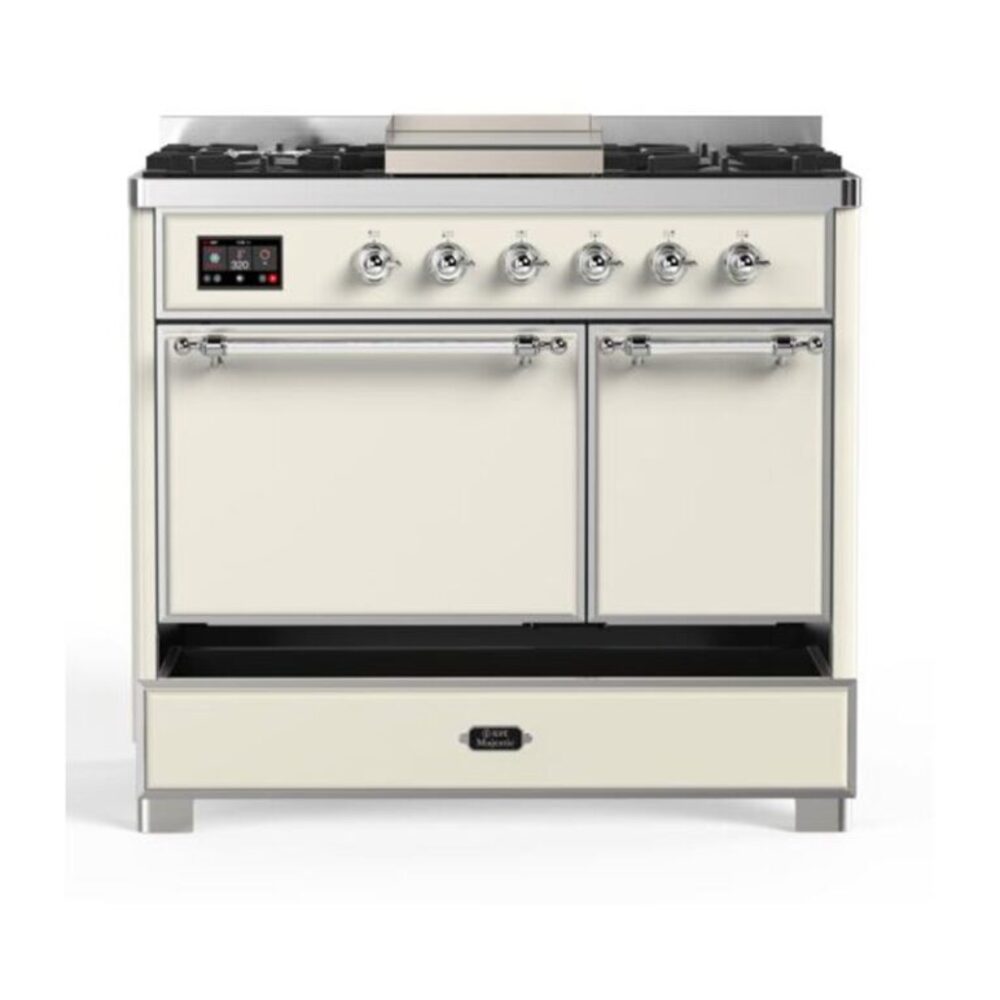 ILVE UMD10F Majestic II 40 inch Dual Fuel Range with 6 Burners, Griddle