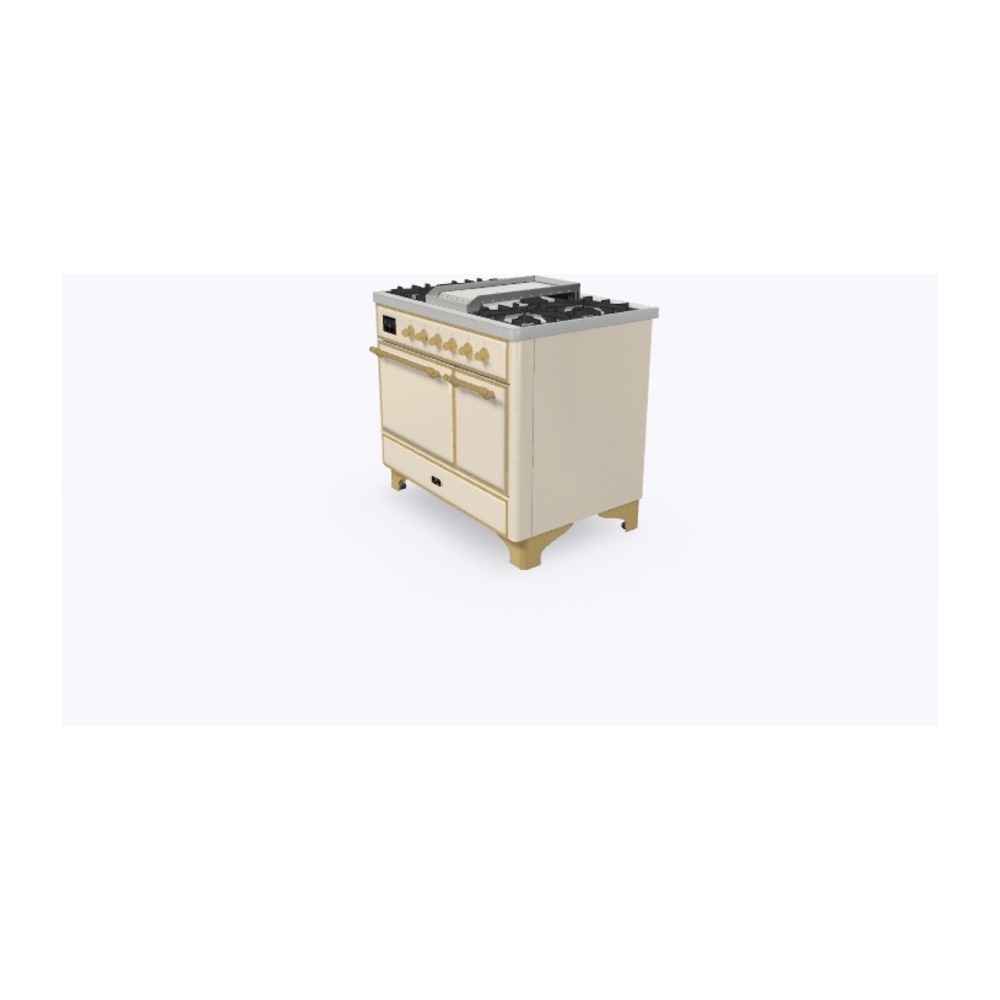ILVE_UMD10FDQNS3AWGLP_Majestic_II_40"_Dual_Fuel_Range_Right_Angle