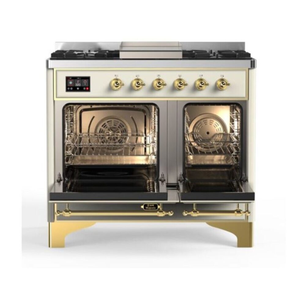 ILVE UMD10F Majestic II 40 inch Dual Fuel Range with 6 Burners, Griddle
