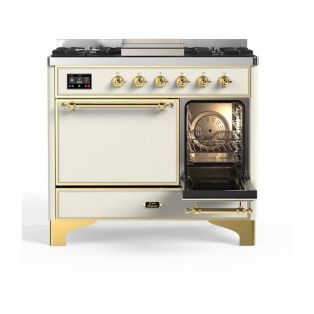 ILVE UMD10F Majestic II 40 inch Dual Fuel Range with 6 Burners, Griddle