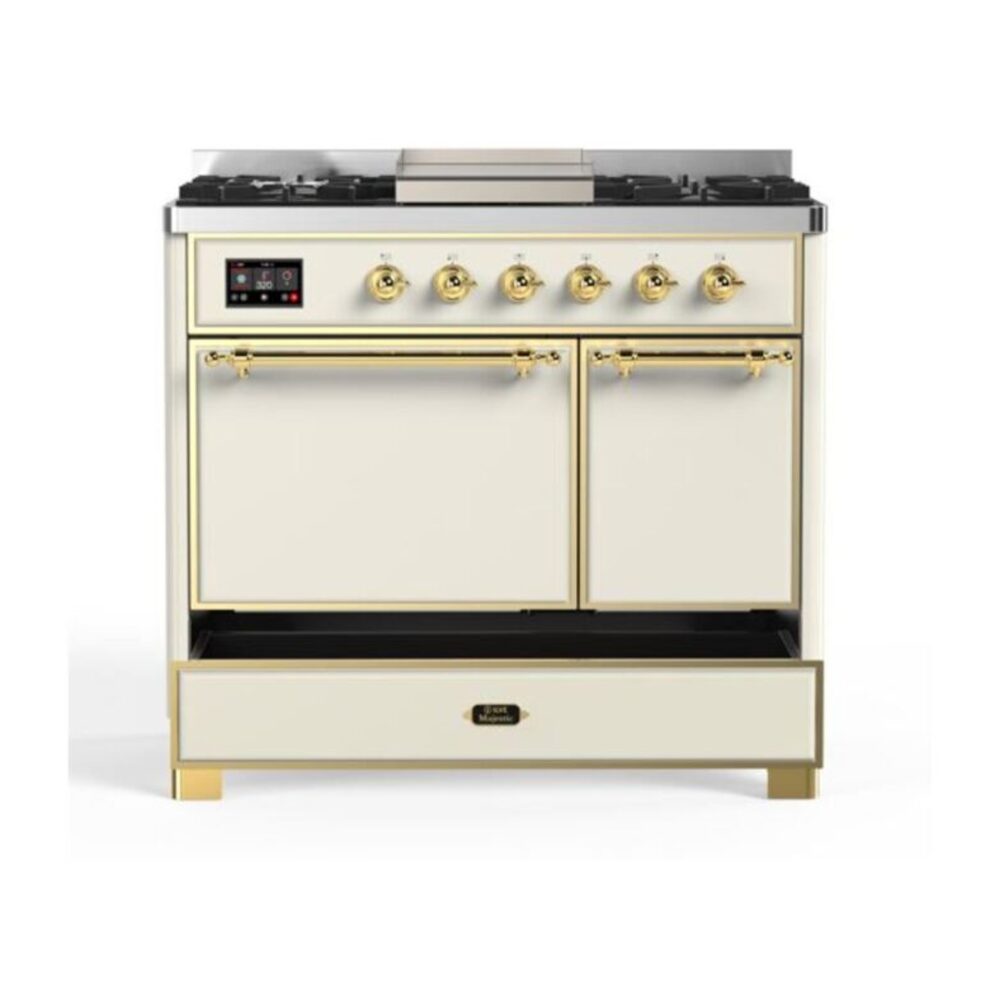 ILVE UMD10F Majestic II 40 inch Dual Fuel Range with 6 Burners, Griddle