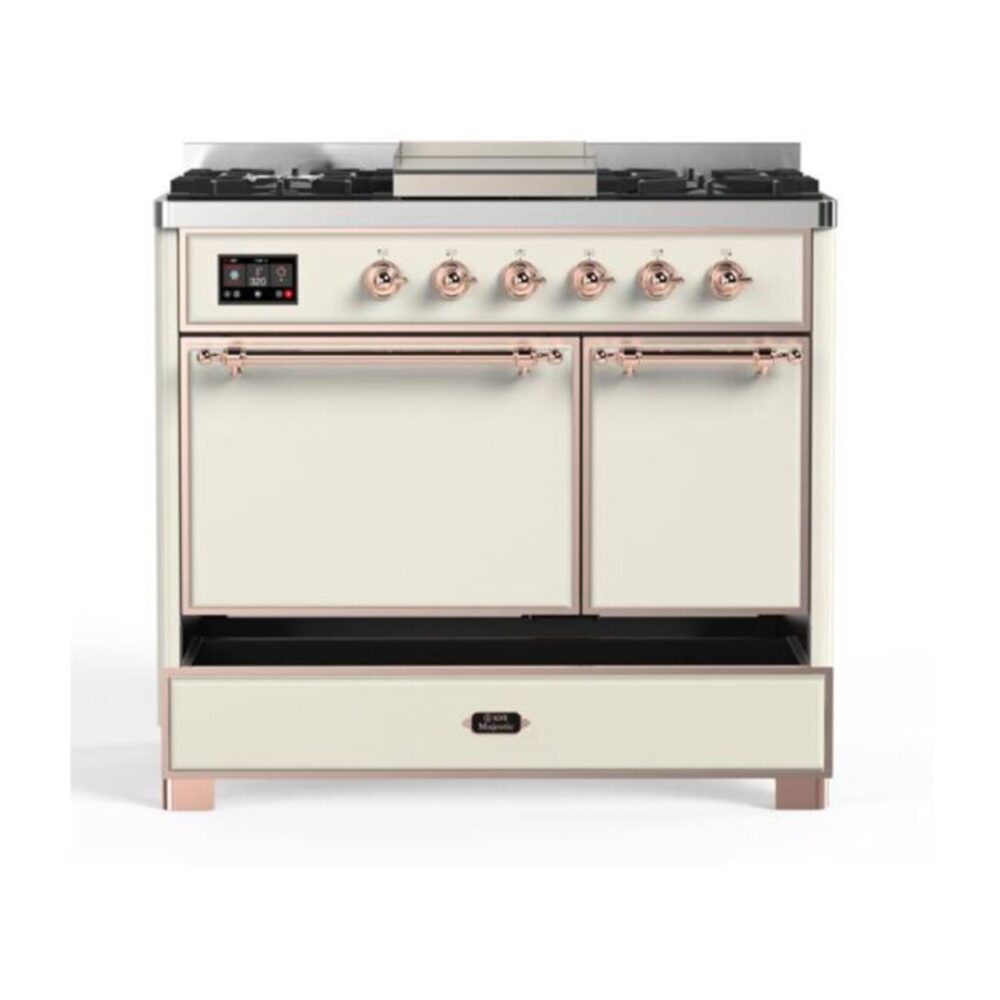 ILVE UMD10F Majestic II 40 inch Dual Fuel Range with 6 Burners, Griddle