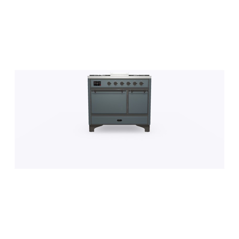 ILVE_UMD10FDQNS3BGBLP_Majestic_II_40"_Dual_Fuel_Range_Front_View