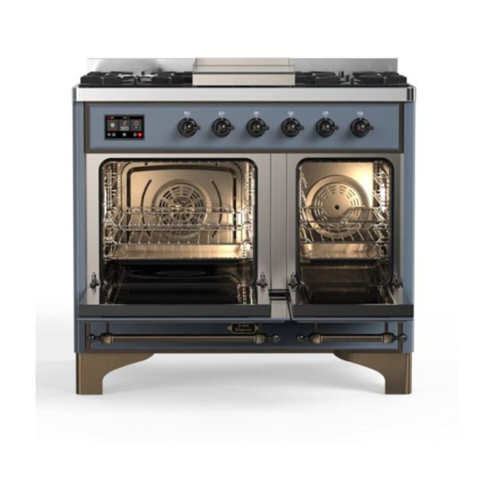 ILVE UMD10F Majestic II 40 inch Dual Fuel Range with 6 Burners, Griddle
