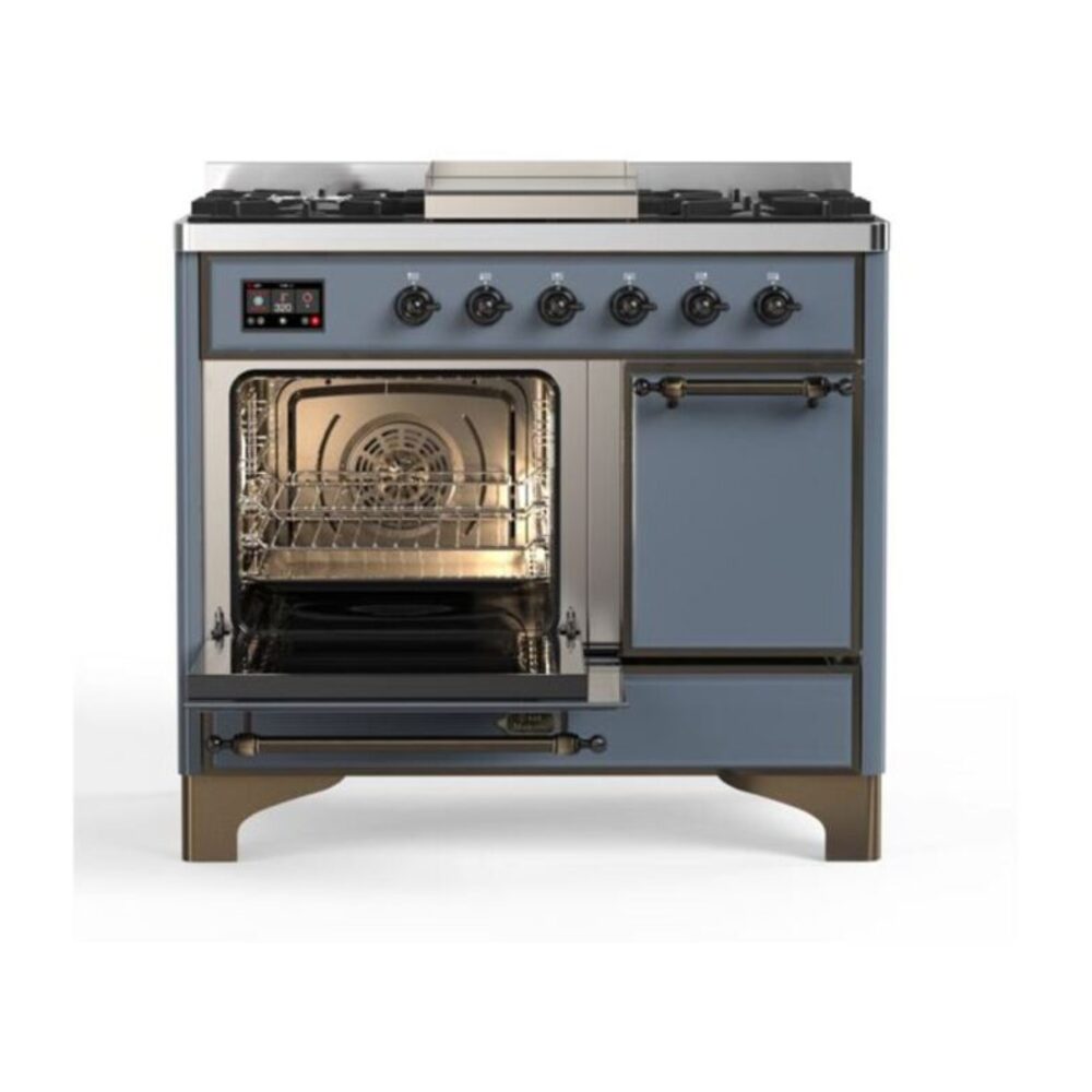 ILVE UMD10F Majestic II 40 inch Dual Fuel Range with 6 Burners, Griddle