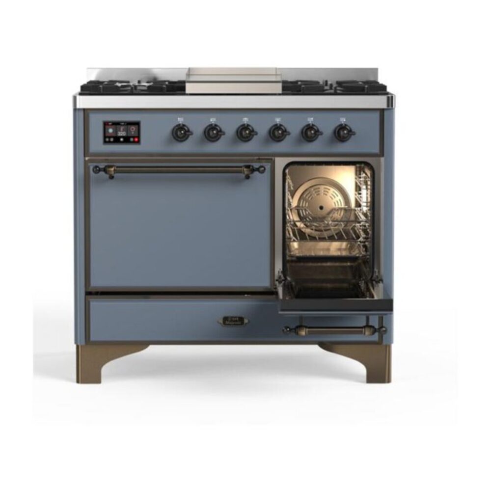 ILVE UMD10F Majestic II 40 inch Dual Fuel Range with 6 Burners, Griddle