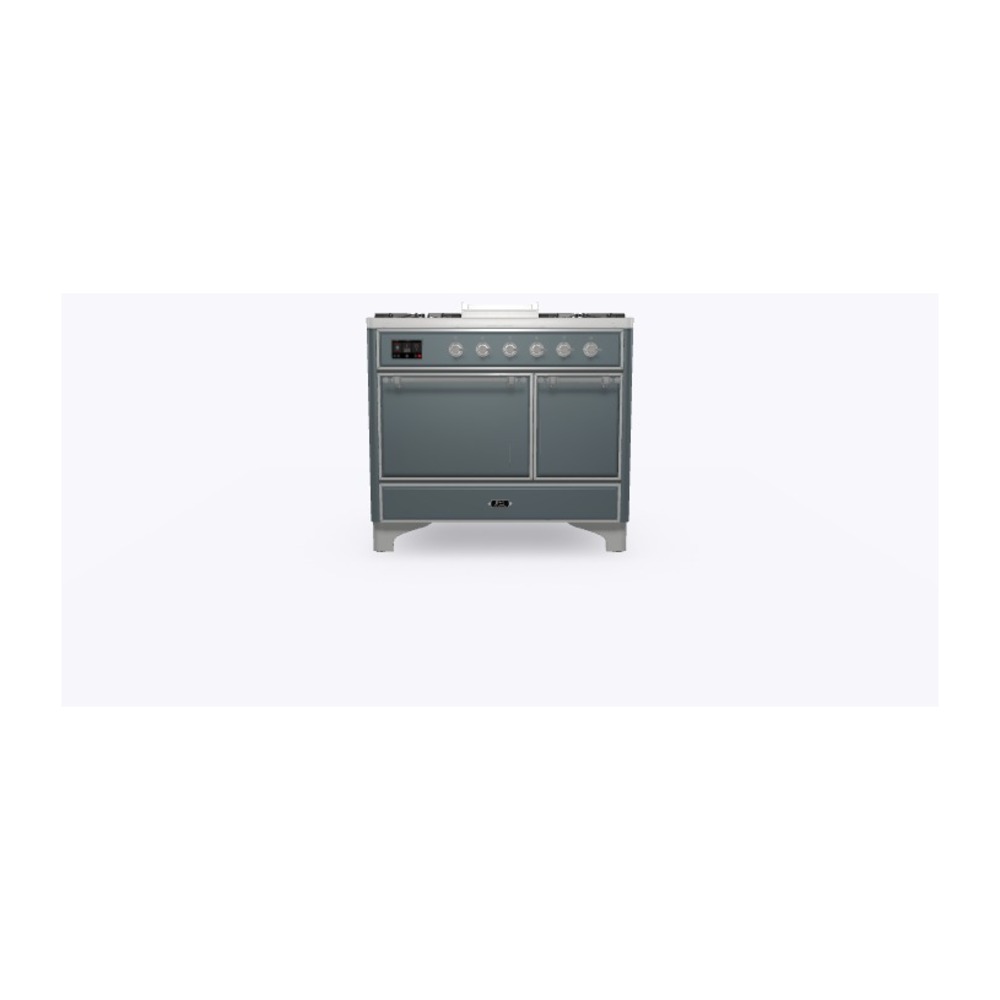 ILVE_UMD10FDQNS3BGCLP_Majestic_II_40"_Dual_Fuel_Range_Front_View