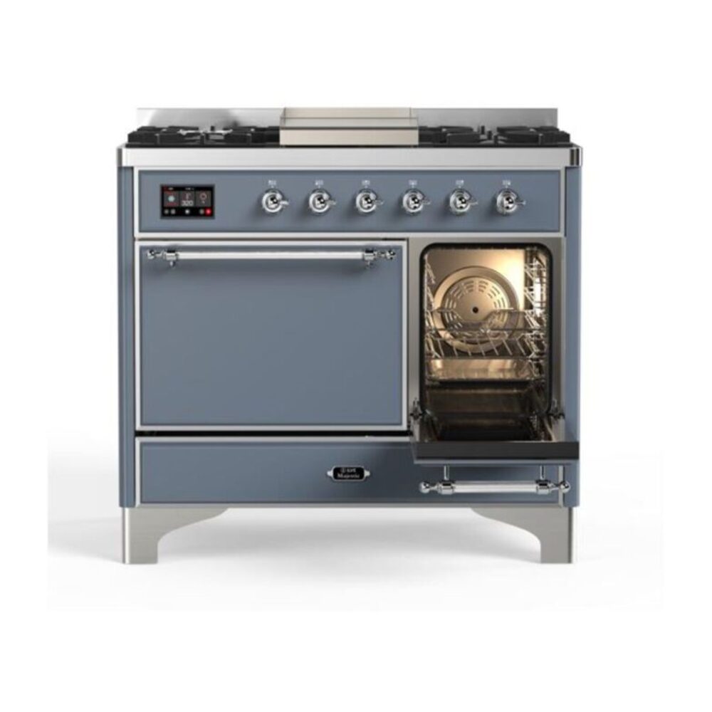 ILVE UMD10F Majestic II 40 inch Dual Fuel Range with 6 Burners, Griddle