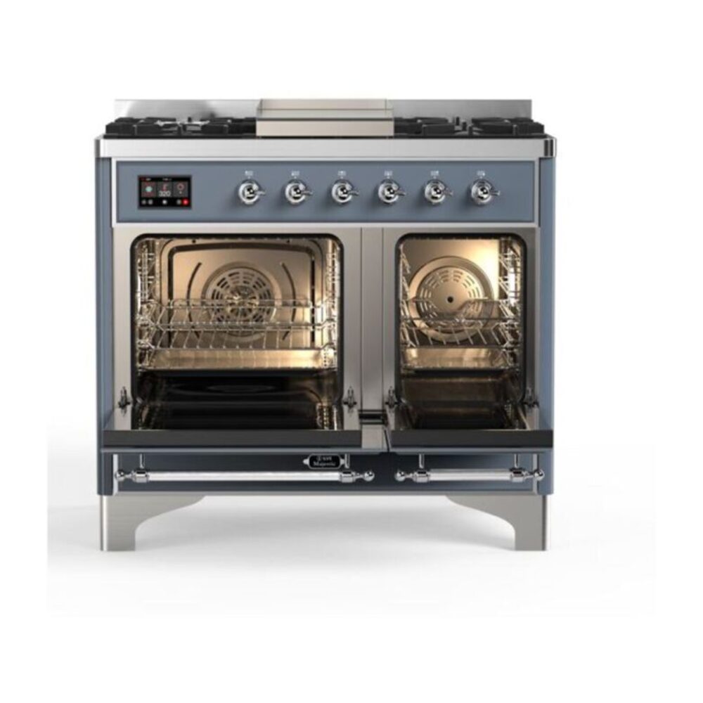ILVE UMD10F Majestic II 40 inch Dual Fuel Range with 6 Burners, Griddle