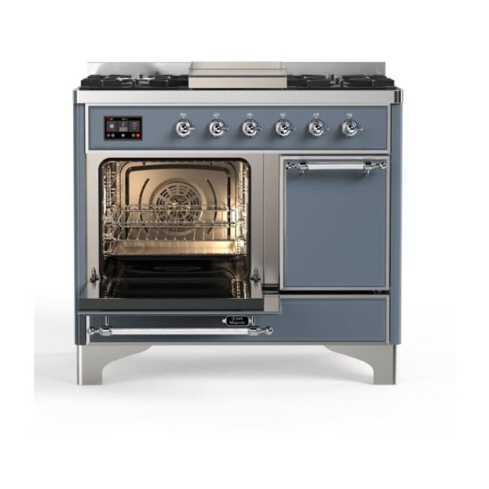 ILVE UMD10F Majestic II 40 inch Dual Fuel Range with 6 Burners, Griddle