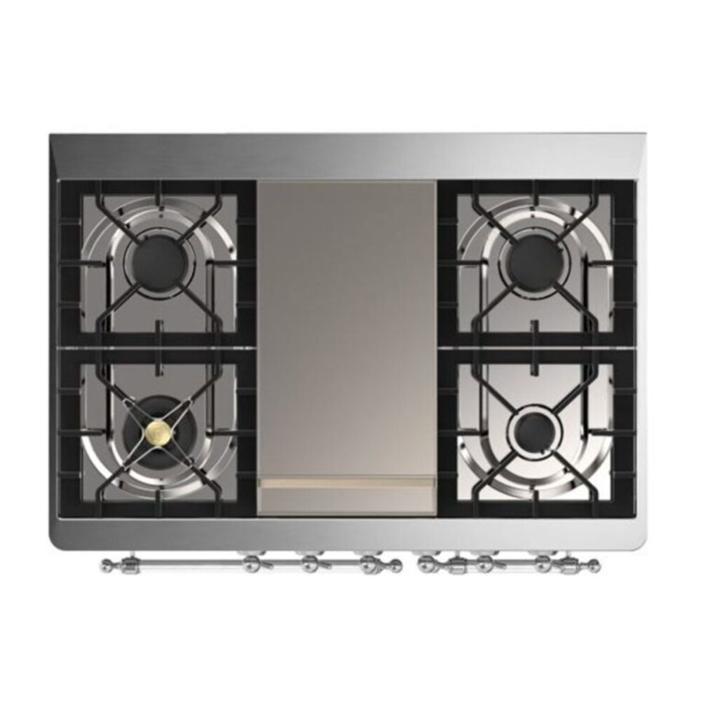 ILVE UMD10F Majestic II 40 inch Dual Fuel Range with 6 Burners, Griddle