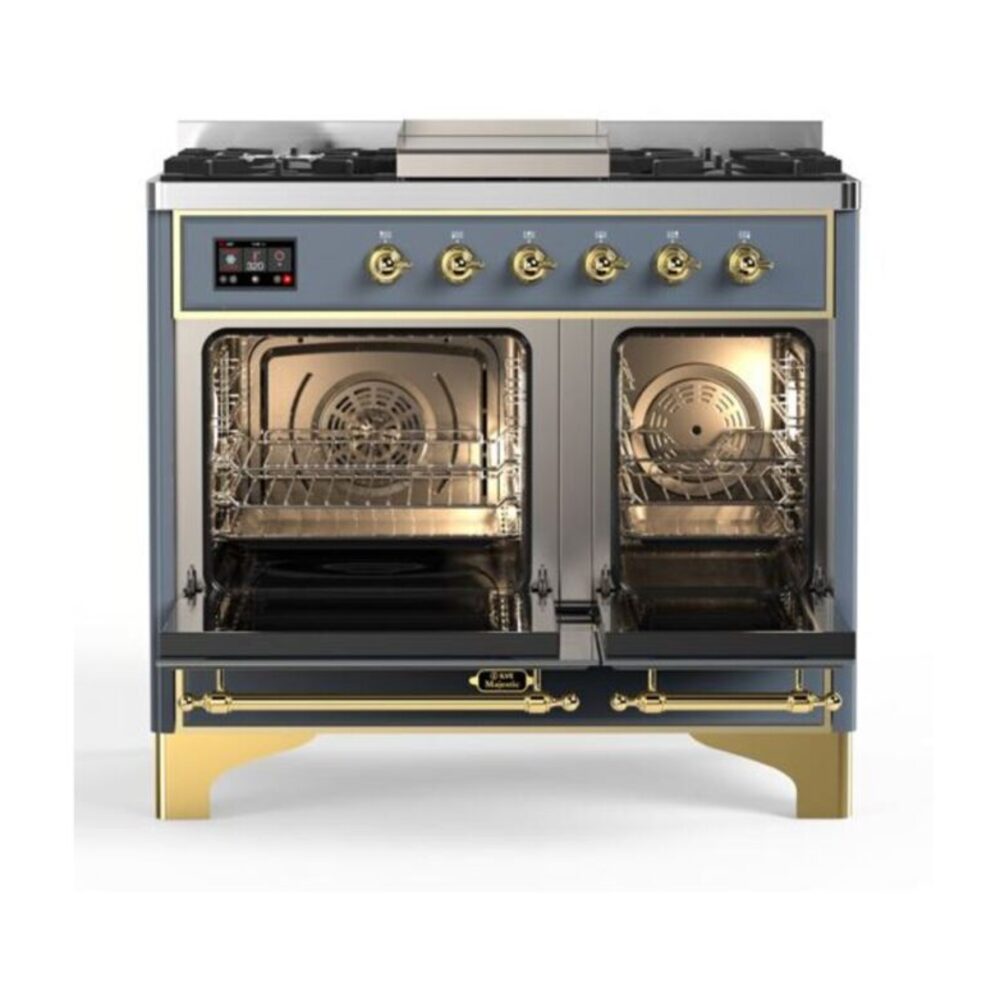 ILVE UMD10F Majestic II 40 inch Dual Fuel Range with 6 Burners, Griddle