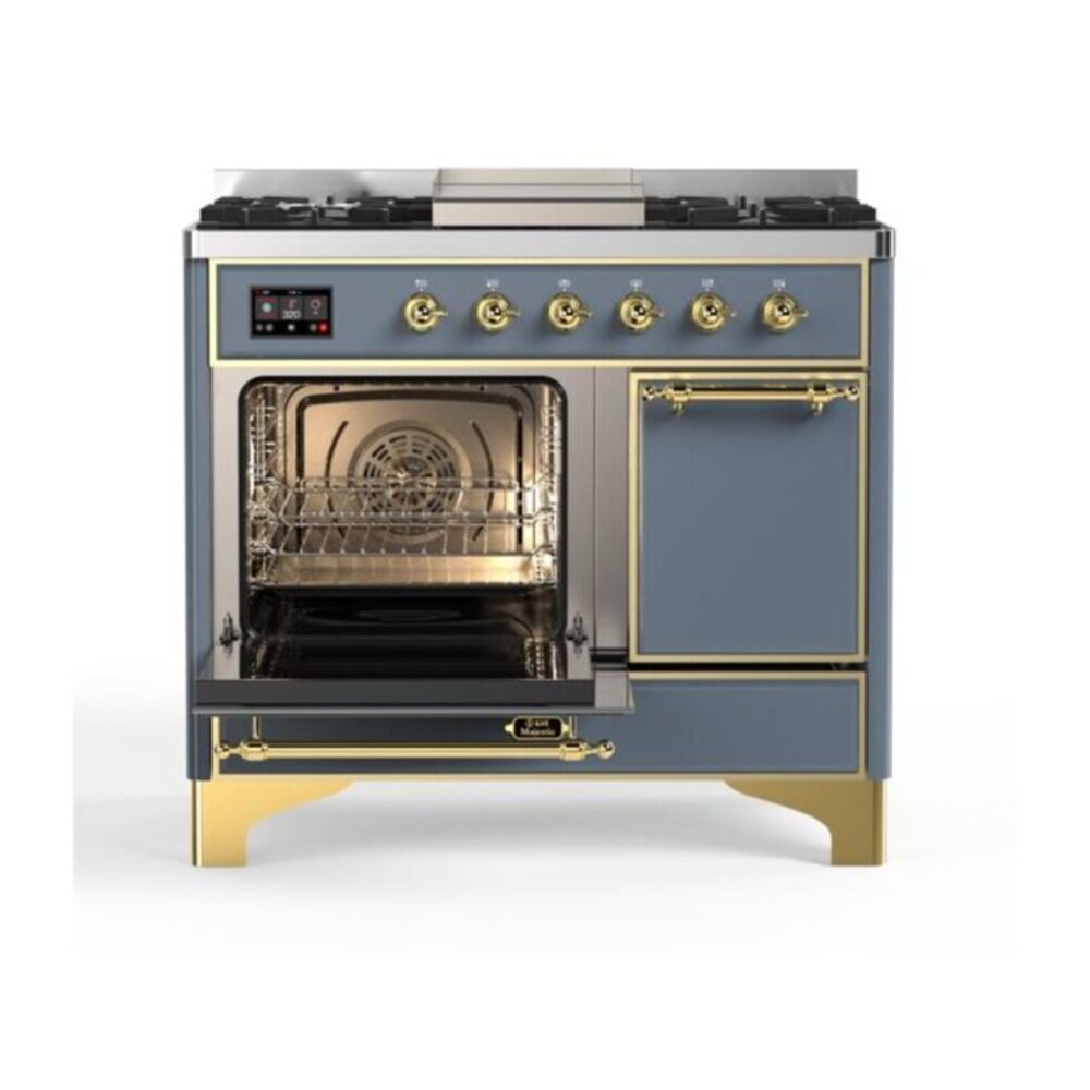 ILVE UMD10F Majestic II 40 inch Dual Fuel Range with 6 Burners, Griddle