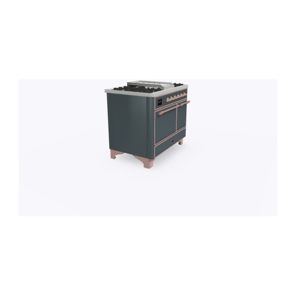 ILVE_UMD10FDQNS3BGPLP_Majestic_II_40"_Dual_Fuel_Range_Left_Angle