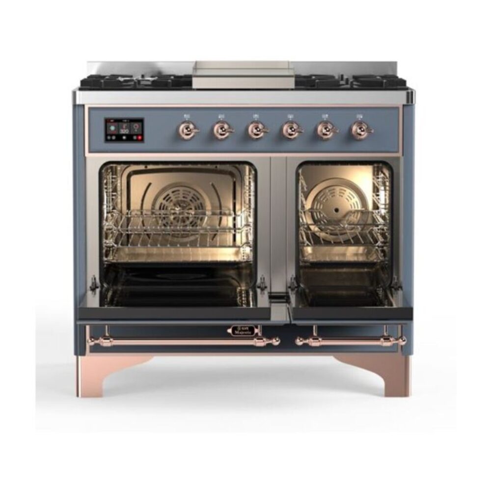 ILVE UMD10F Majestic II 40 inch Dual Fuel Range with 6 Burners, Griddle
