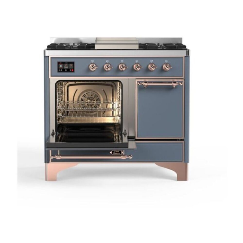 ILVE UMD10F Majestic II 40 inch Dual Fuel Range with 6 Burners, Griddle