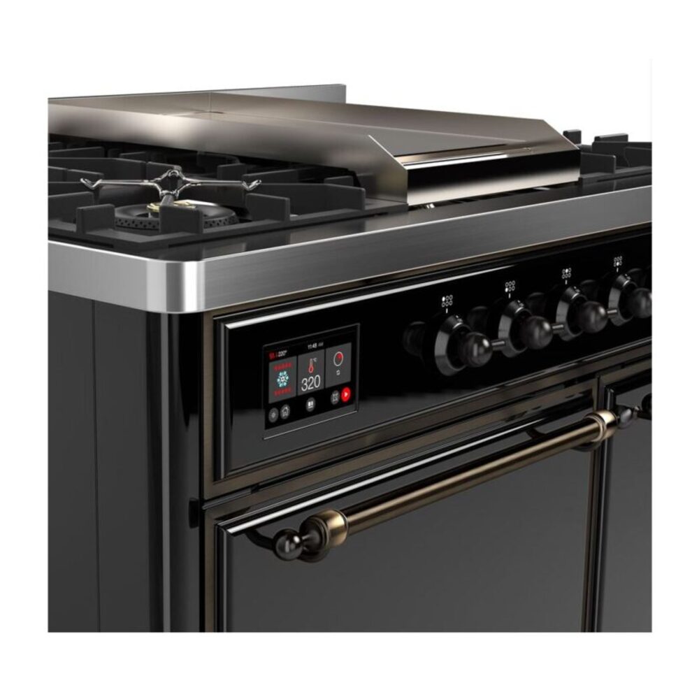 ILVE UMD10F Majestic II 40 inch Dual Fuel Range with 6 Burners, Griddle