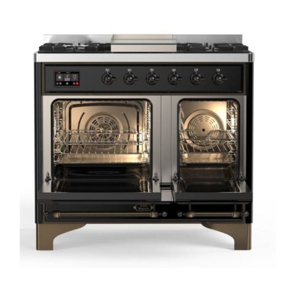 ILVE UMD10F Majestic II 40 inch Dual Fuel Range with 6 Burners, Griddle