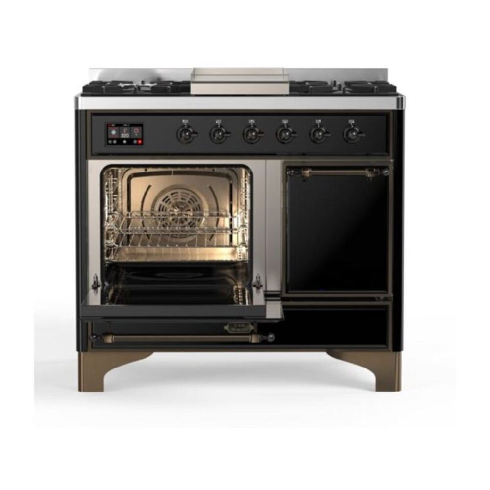 ILVE UMD10F Majestic II 40 inch Dual Fuel Range with 6 Burners, Griddle