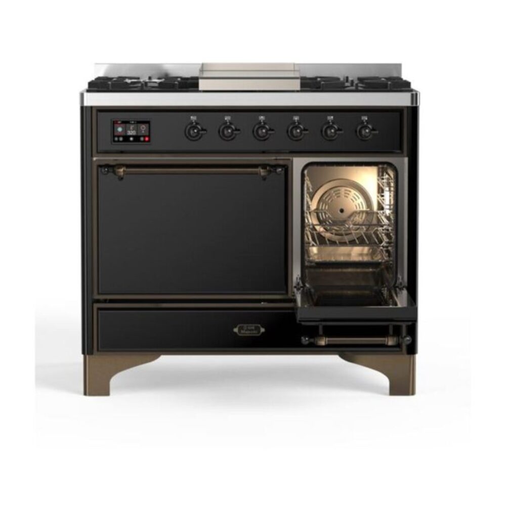 ILVE UMD10F Majestic II 40 inch Dual Fuel Range with 6 Burners, Griddle