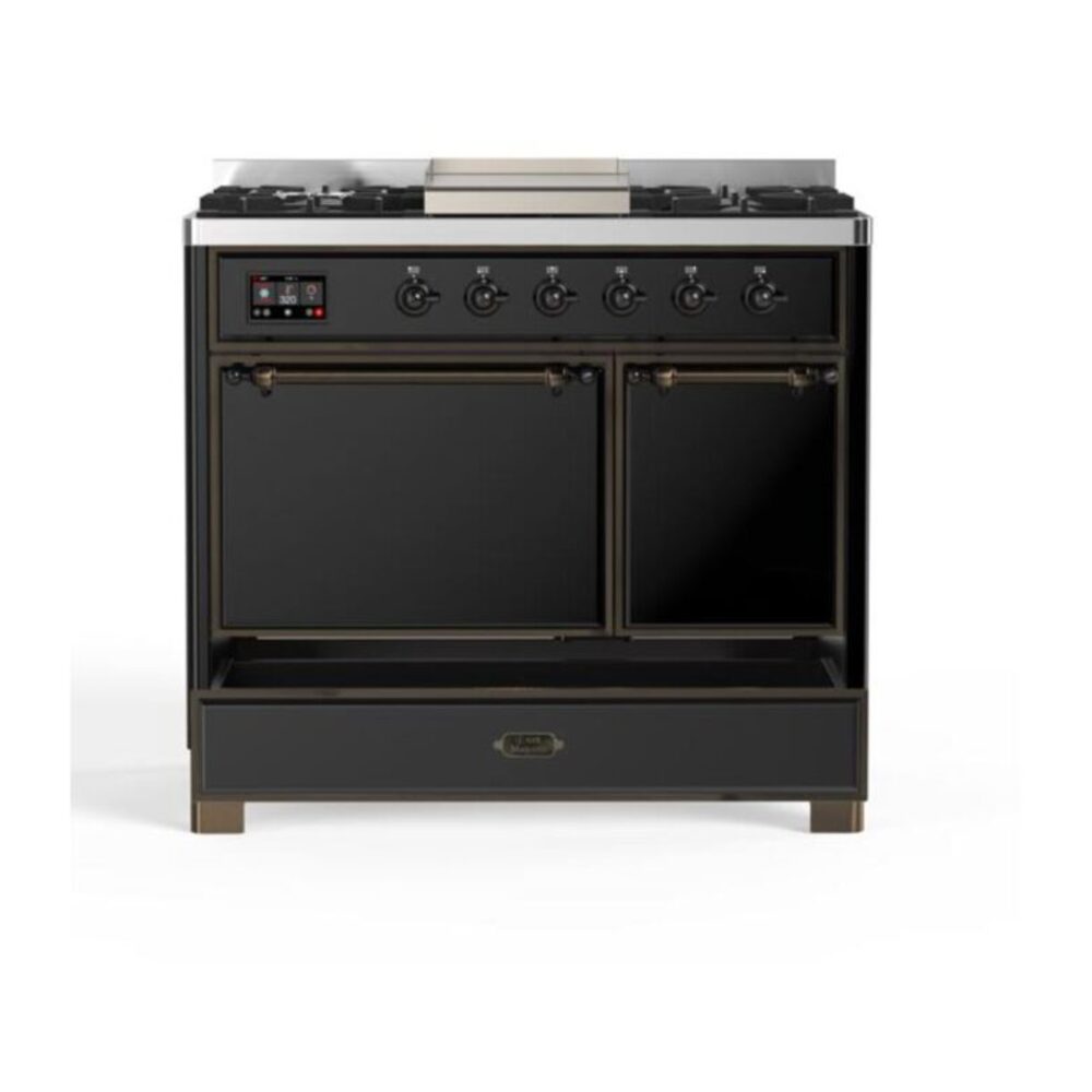 ILVE UMD10F Majestic II 40 inch Dual Fuel Range with 6 Burners, Griddle