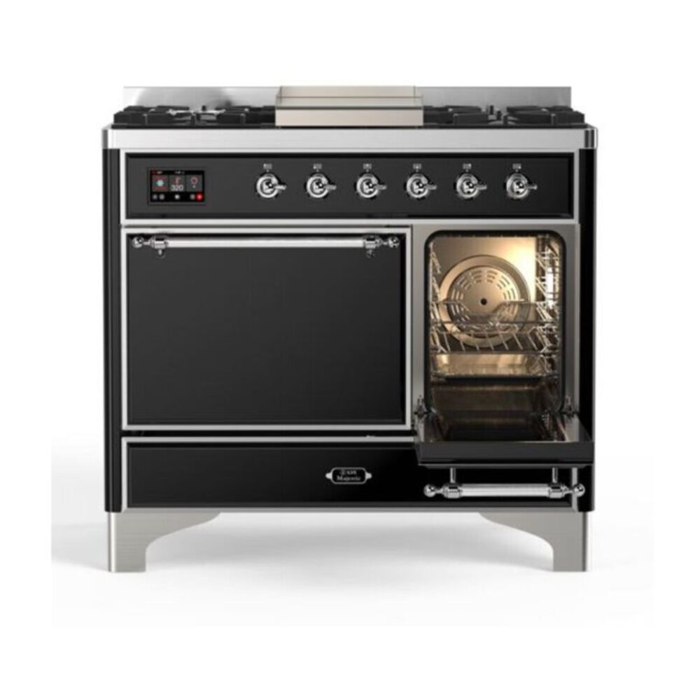 ILVE UMD10F Majestic II 40 inch Dual Fuel Range with 6 Burners, Griddle